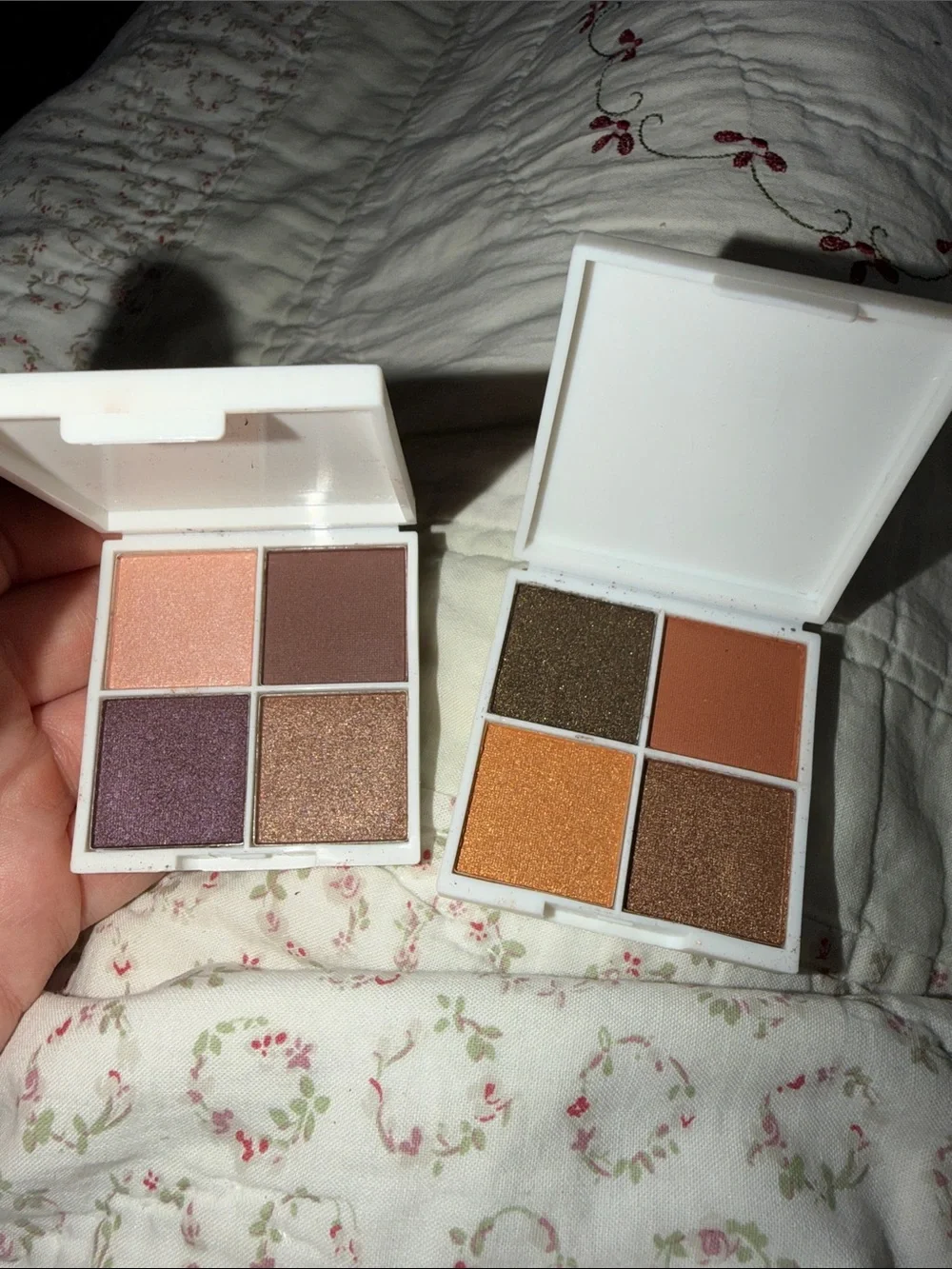 Neutral & Warm Quartet Eyeshadow Palette - Peach, Copper, Purple